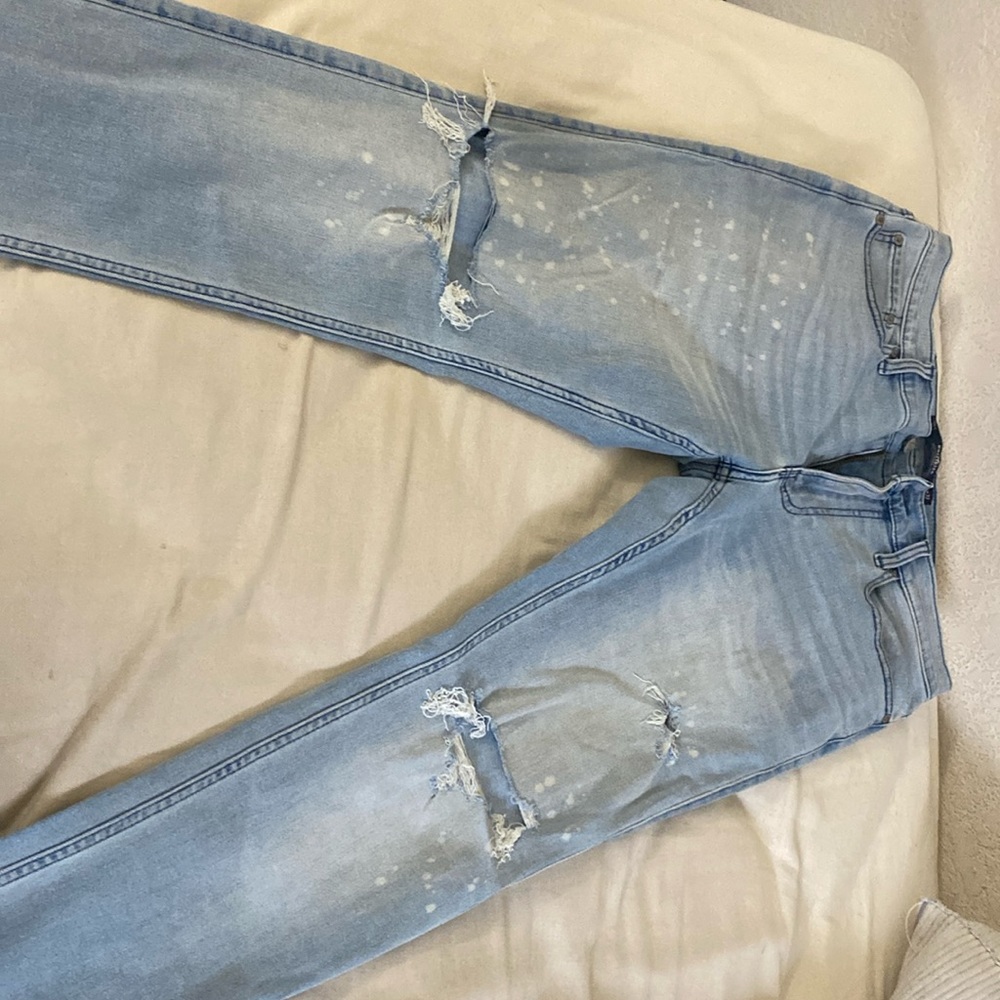 Mens Hollister Ripped Skinny Jeans